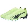 Puma Ultra Match Круглый носок Шнуровка AG FG Искусственная трава Натуральная трава Футбольные бутсы Мужские футбольные бутсы Черный Зеленый 106900-01