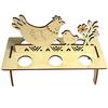 Creative DIY Rabbit Chick Easter Egg Tray Wooden Cute Party Decoration