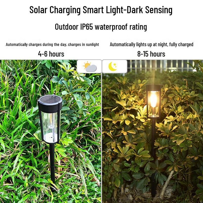 Outdoor Solar LED Garden Lawn Lights (2-Pack)