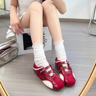 Скрытое увеличение высоты 6 см, спортивные туфли Мэри Джейн на липучках с полыми вставками, женские, весна-осень 2025, универсальные, повседневные, для моральной подготовки, трендовые