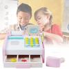 Деревянная игрушечная касса для детей Реалистичная ролевая игра Супермаркет Развлечение для малышей