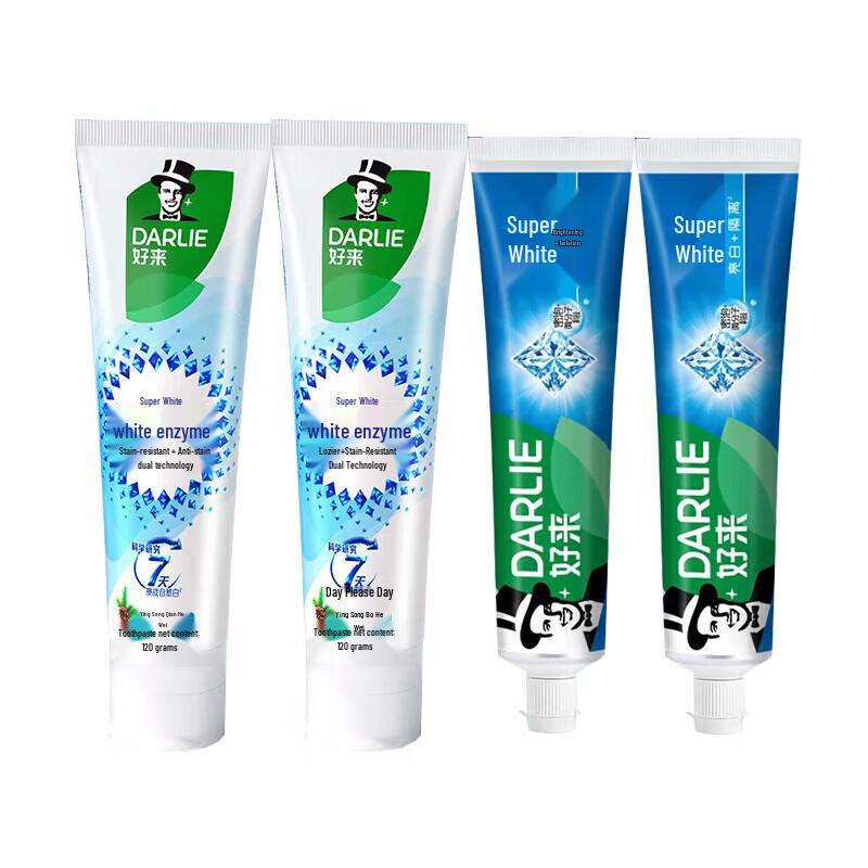 Darlie White Enzyme Fresh Mint & Ultra White Brightening Toothpaste Set