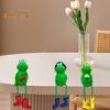 Frog Resin Ornament Long Legged Frog Tabletop Decoration Sitting Frog Figurine for Garden Indoor Desk Mantel Decor