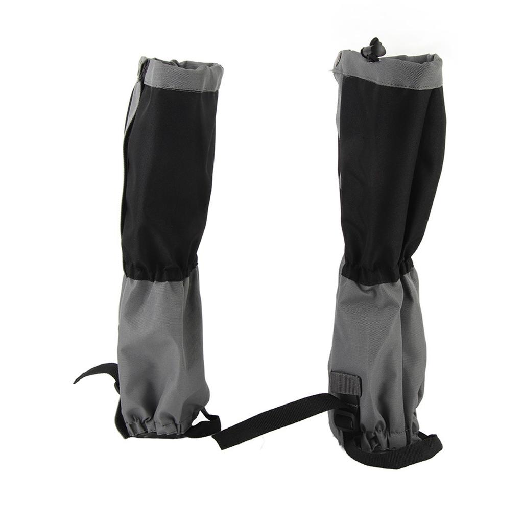 1 Pair Outdoor Waterproof Sports Climbing Hiking Legging Gaiters Shoe Boots Cover Black