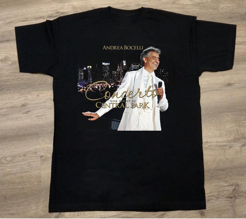 Andrea Bocelli Albums Black Cotton Shirt Full size S5XL CS171 Unisex T-Shirt