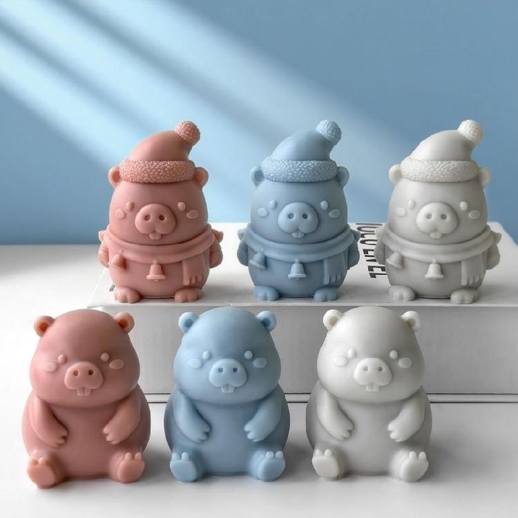 Силиконовые формы в форме животных для эпоксидной смолы, ручной работы, для свечей, для украшения дома, легко извлекаются, силиконовая форма для мыла