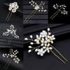 Crystal Jewelry Accessories Wedding Hairpins Pearl Hair Pin Bridesmaid Tiara Bridal Clips