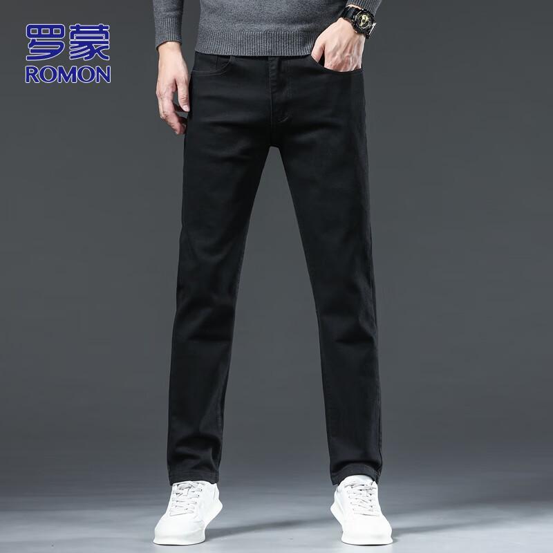 ROMON Мужские джинсы из эластичного денима прямого кроя слим-фит