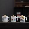 Chaxun Hand-Painted Ceramic Office Tea Cup with Filter