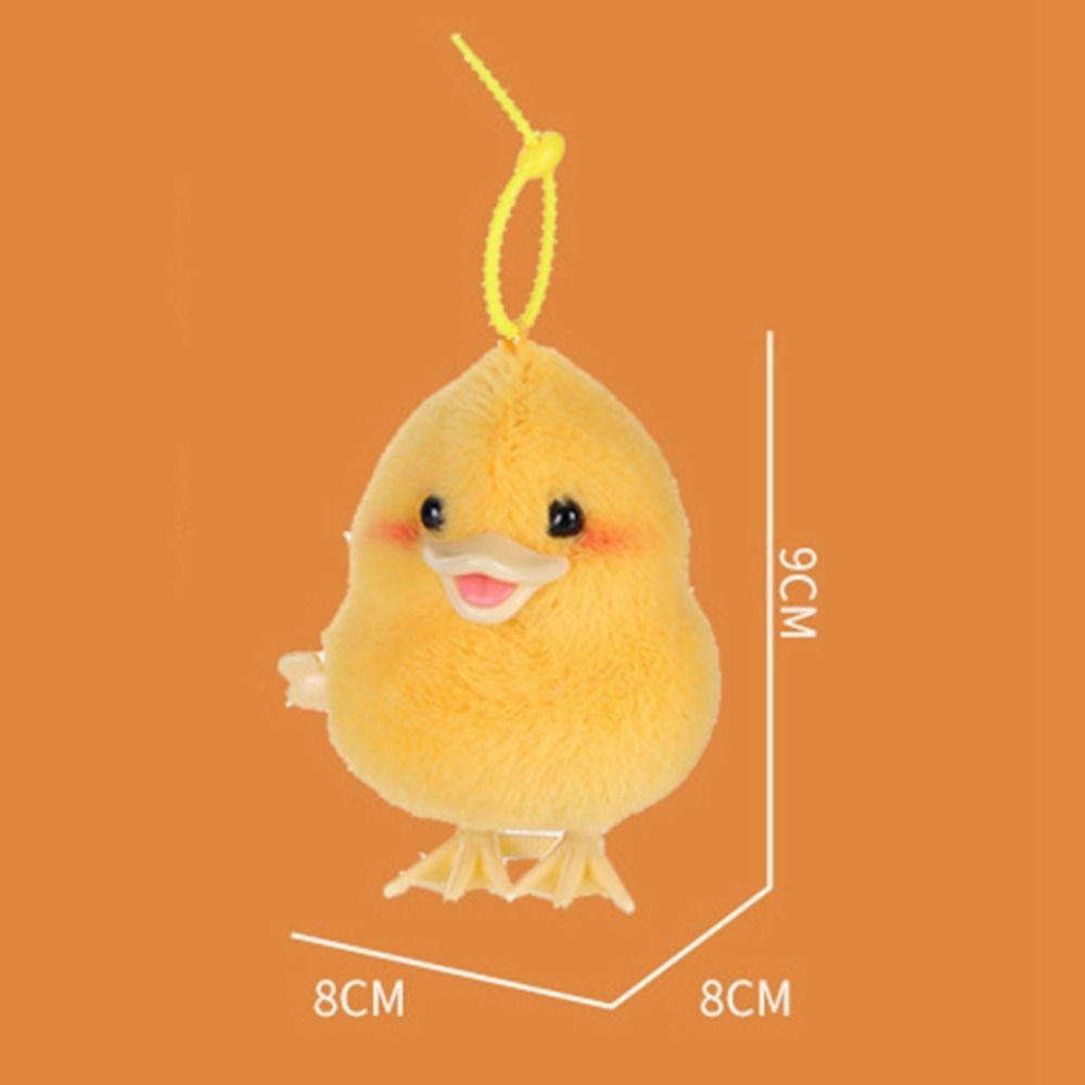 Plush Duck Wind Up Jumping Toy Walking Guide Baby Crawling Toy  Baby/Toddlers