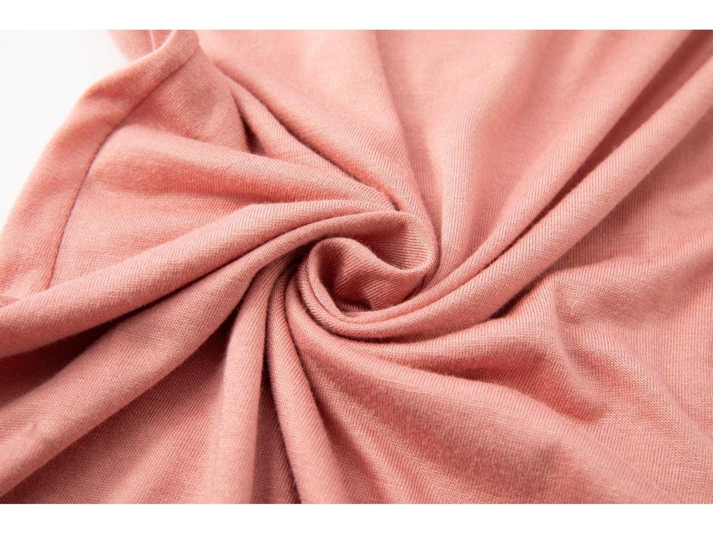 Женское модальное летнее платье - С коротким рукавом, Однотонное, Свободного кроя, Универсальное для дома или улицы