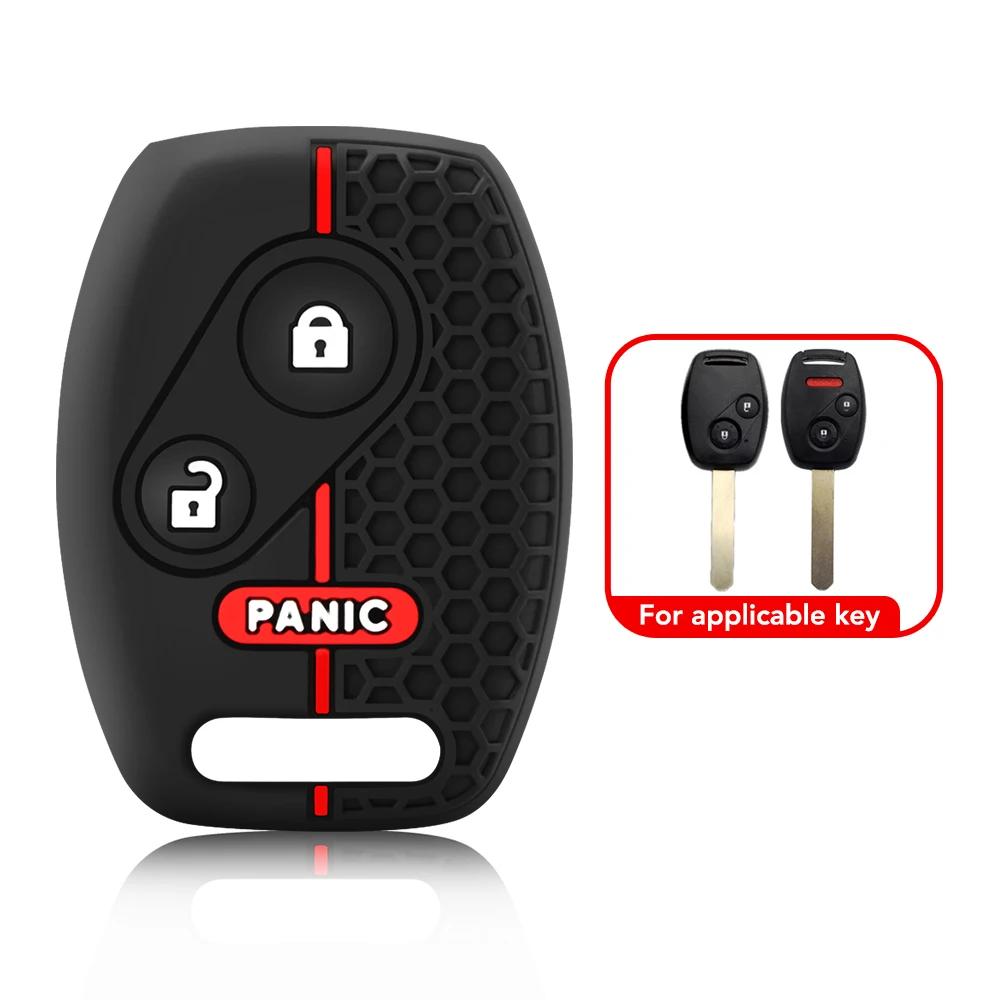 Автомобильный чехол для ключей силиконовый чехол для Honda Accord CRV Civic Pilot Insight Ridgeline