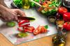 Glass protective plate for the stove 70x52 Fruit