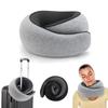 Portable Memory Foam U-Shaped Neck Support Pillow Set for Travel