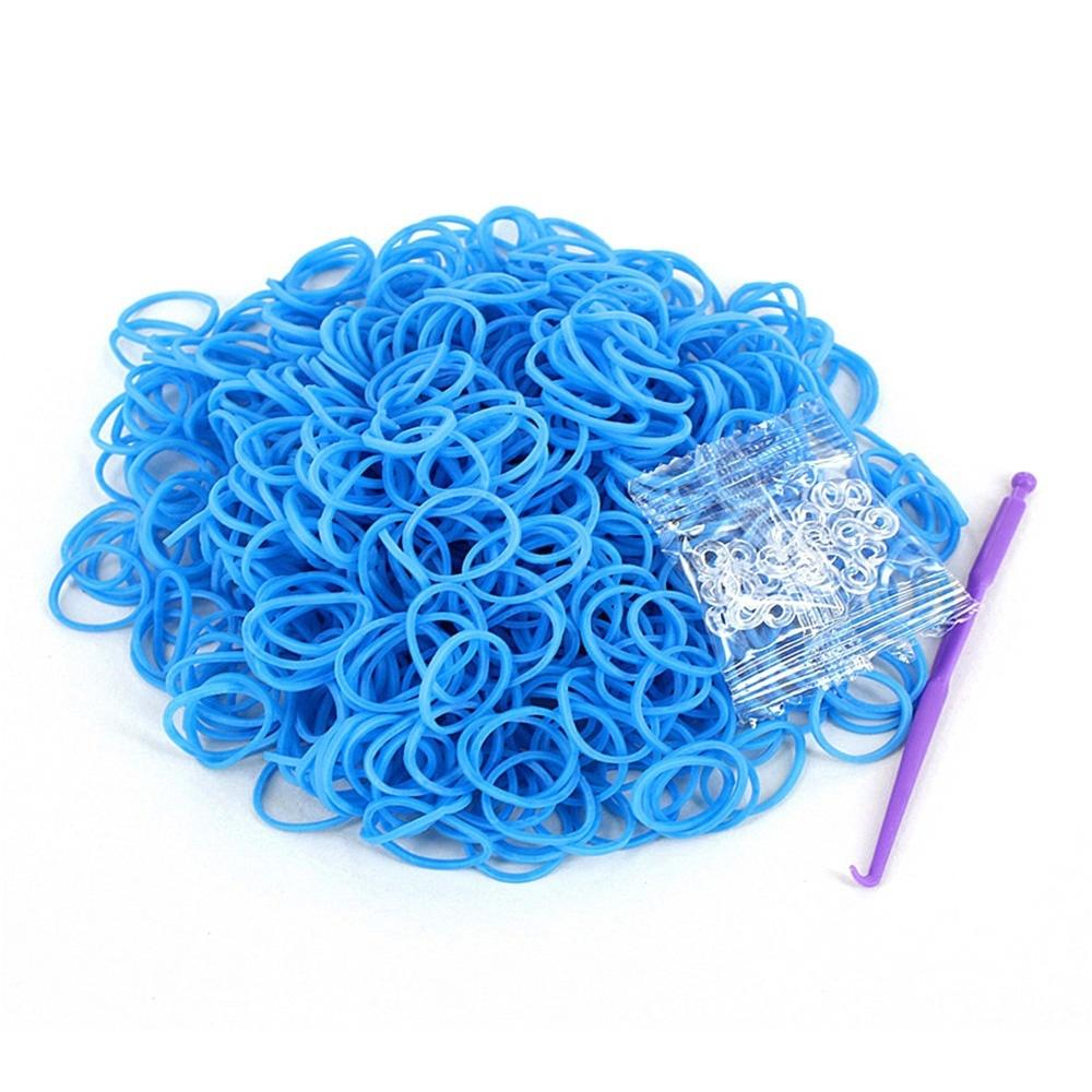 Weaving Lacing Kids Elastic Band DIY Rubber Loom Bands 600PCS Bracelet Anklet Candy Color Rainbow Accessories