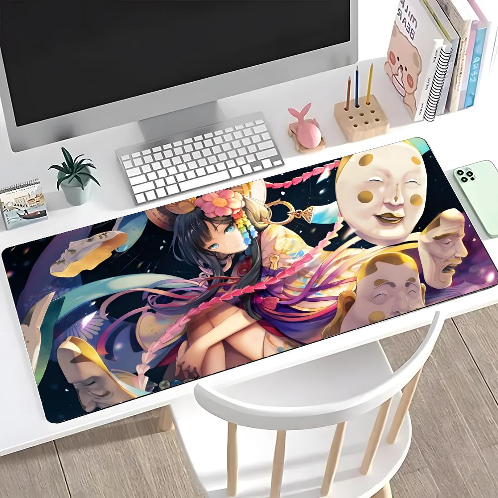 Аниме T-touken R-ranbu Коврик для мыши Mouse Pad Большой Игровой С заблокированным краем Утолщенный Настольный коврик для компьютерной клавиатуры