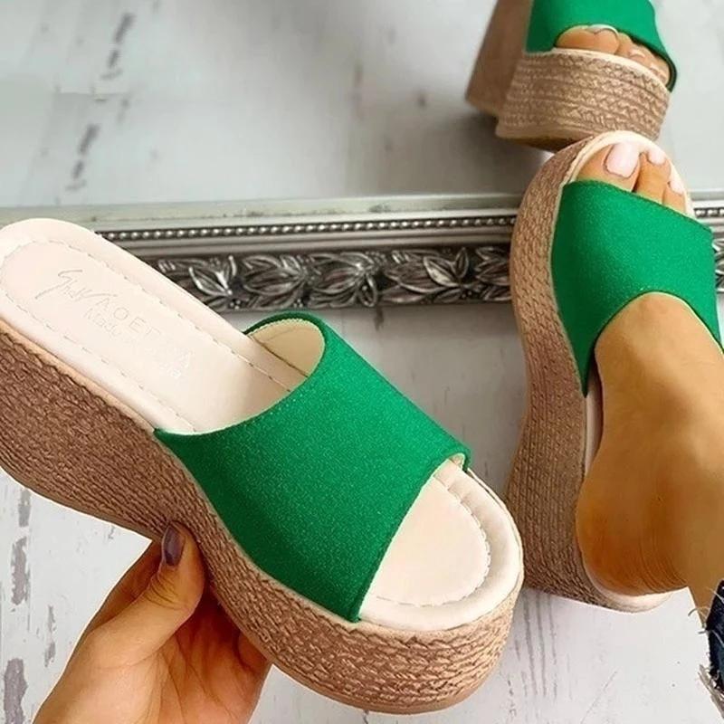 New Summer Women's Sandals Peep-Toe Shoes Woman High-Heeled Platfroms Casual Wedges For Women High Heels Shoes