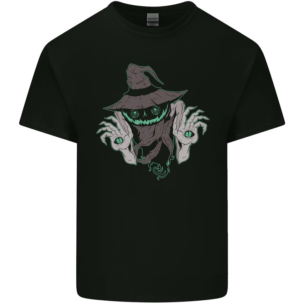 Creepy Halloween Pumpkin Unisexs Light Cotton TShirt