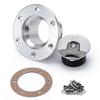 PQY - New Aluminum Billet Fuel Cell / Fuel Surge Tank Cap Flush Mount 6 bolt Surface Oxidation Opening ID 35.5mm PQY-SLYXG01