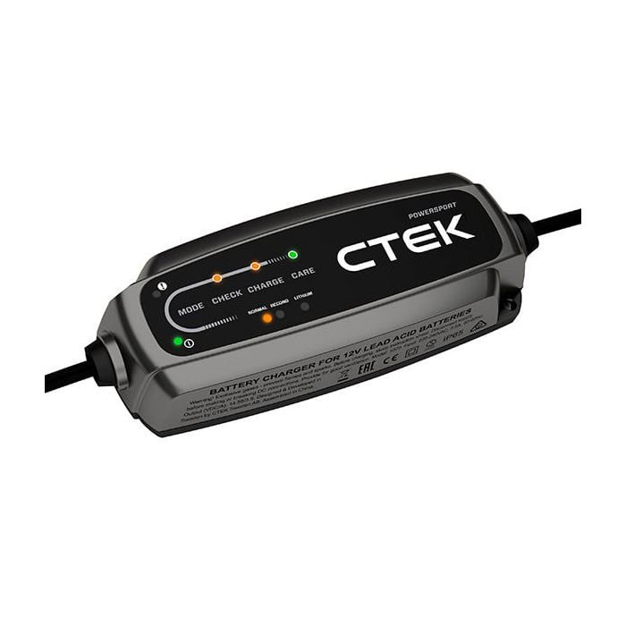 Chargeur de batterie CTEK CT5 POWERSPORT 12V pour moto - Noir
