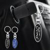 3D Styling Metal Car Key Ring Anniversary Badge Keychain Accessories For Focus Mondeo Kuga Fiesta MK7 Escort Explorer Edge 2 4 MK2 MK4