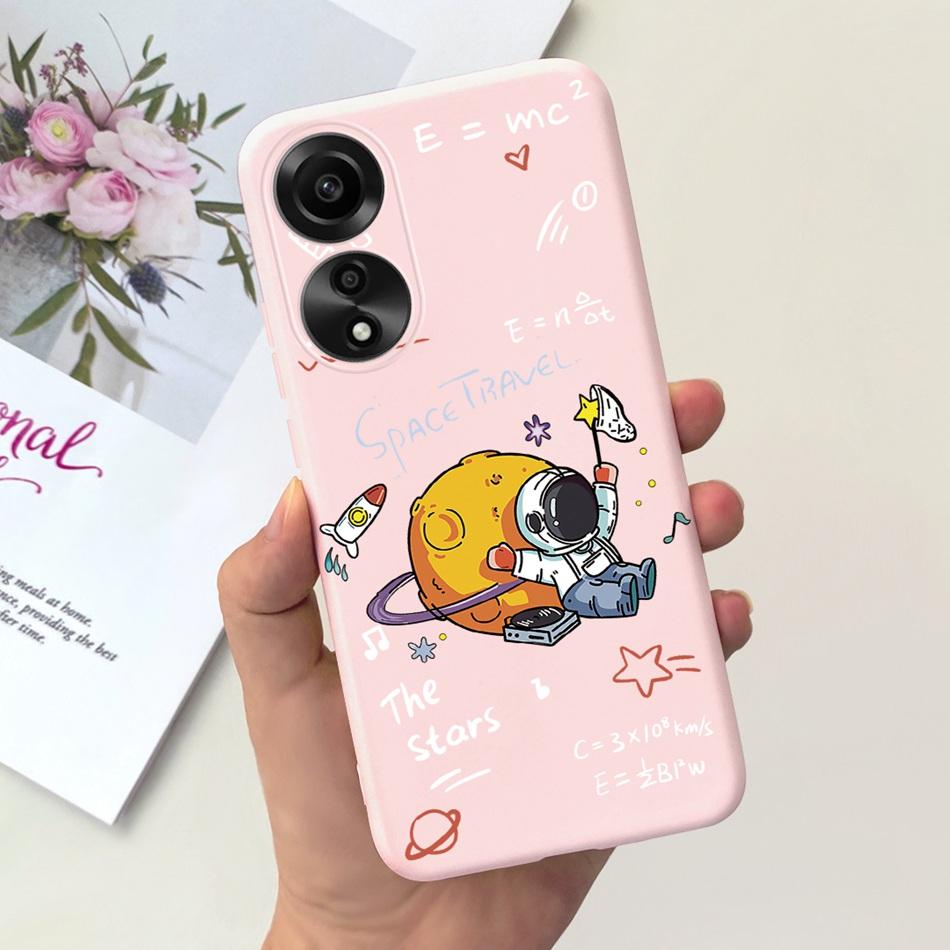 For OPPO A78 Case Oppo A78 4G CPH2565 Cute Fashion Candy Color Soft Silicone TPU Phone Back Cover For OppoA78 A 78 4G 2023