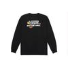 Back Logo Print Crew Neck Long Sleeve T-Shirt Men Tops Black VN0A5H86BLK