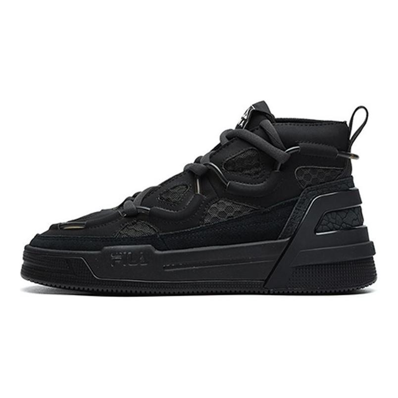 Fila Женские кроссовки Heritage Series из сетки и кожи, средней высоты, в стиле ретро для баскетбола, Lost-Black F12W141201FBU