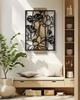 Wall Panel Lotus Iron And Wood Cm 60X2X90