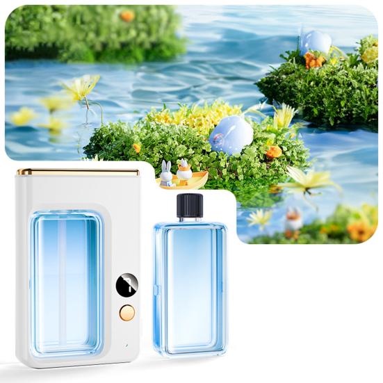 Автоматический ароматерапевтический диффузор с парфюмом, 7 уровней дезодорации, освежитель воздуха, перезаряжаемый увлажнитель воздуха с эфирным маслом