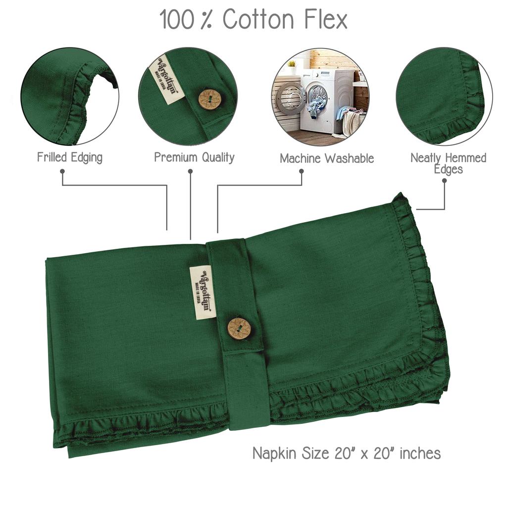 Vargottam Черный домашний декор вечеринки обеденный стол льняные многоразовые салфетки набор-упаковка из