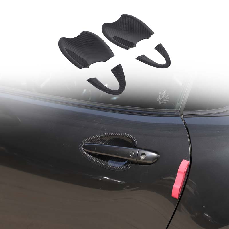 Real carbon fiber For Mazda MX-5 ND 2016-2025 Car Exterior Handle Door Bowl Decorative Sticker Car Exterior Accessories