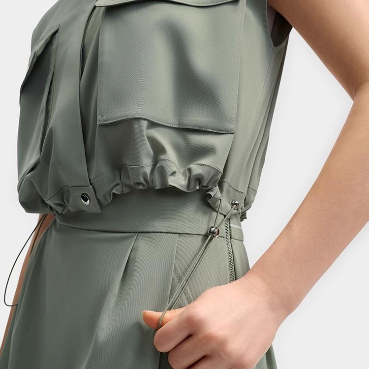 Fila Модный Универсальный Мягкий Однотонный Жилет Женские жилеты Аква F11W523705F-TQ