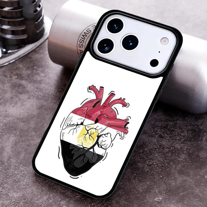 Чехол для телефона с флагом Египта для iPhone 17 16 15 14 13 12 11 Pro Max Plus 17Air Мягкий силиконовый чехол