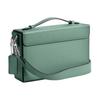 COACH 22 Silver Hardware Leather Handbag Small Women Green