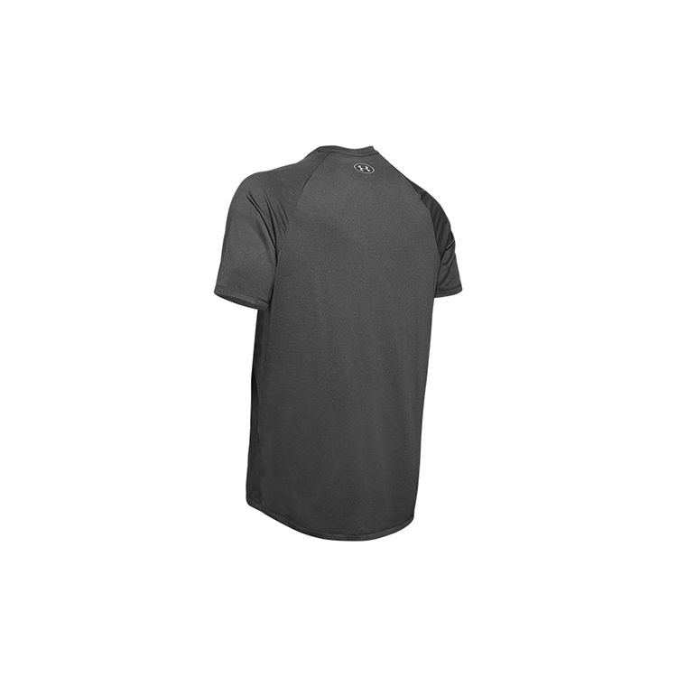 Under Armour Однотонная футболка Мужские топы Черная 1345317-001