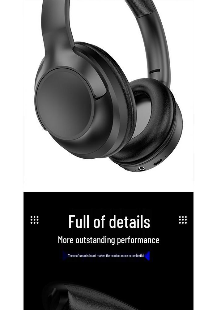 Игровые беспроводные Bluetooth-наушники с шумоподавлением, накладные, без задержек, унисекс - C2234.