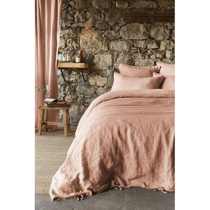 Housse de couette "Soline" toutes dimensions Lin lavé - Soline Vieux Rose - Housse de couette 200 x 200 cm