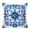 Blue White Porcelain Print Cushions Case Bohemian Style Mandala Geometry Pillows Case Modern Fashion Sofa Chairs Throw Pillows