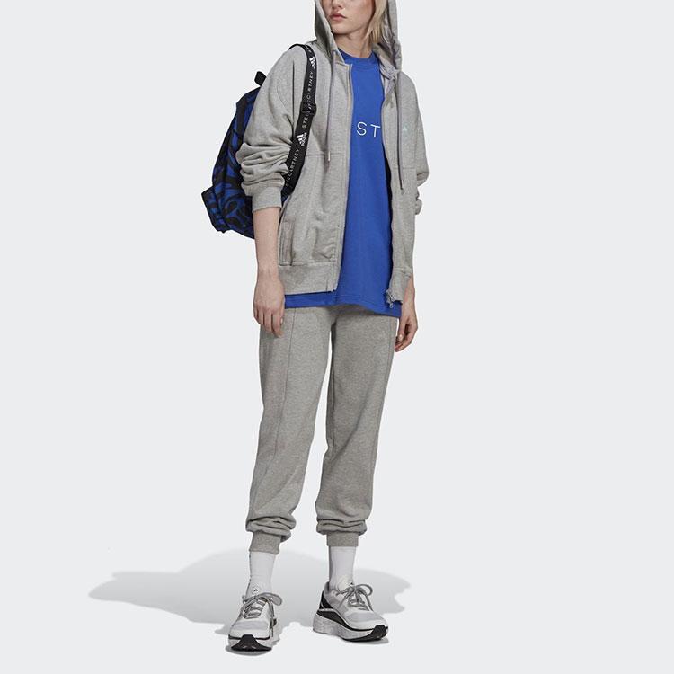 adidas X Stella McCartney толстовка с капюшоном и длинными рукавами на молнии, куртка женская верхняя одежда, средний-конопляно-серый HA8966