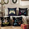 Colorful Graffiti Game Gamepad Pillow Case Ultra Soft Skin Friendly Fabric Cloud Like Comfort & Concealed Zipper