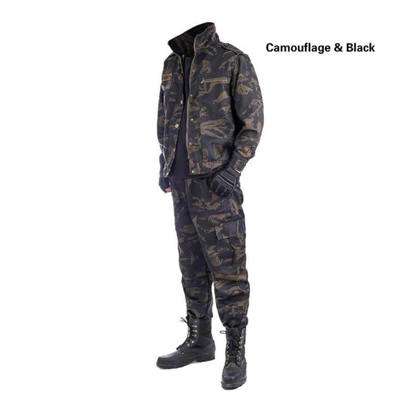Military Uniform Tactical Clothing Men Special Forces Airsoft Soldier Training Combat Clothes Jacket Set Camouflage