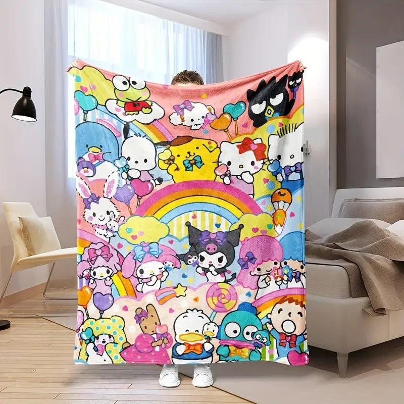 Утолщенное махровое одеяло Одеяло с цифровой печатью Одеяло с круглым ворсом Одеяло