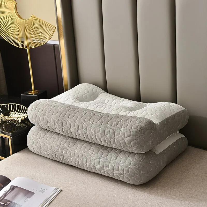 Подушка с антирастяжением для защиты шейного отдела позвоночника, подушка из соевого волокна, домашняя трикотажная хлопковая подушка, оптовая продажа с фабрики CCJ2111-WYY