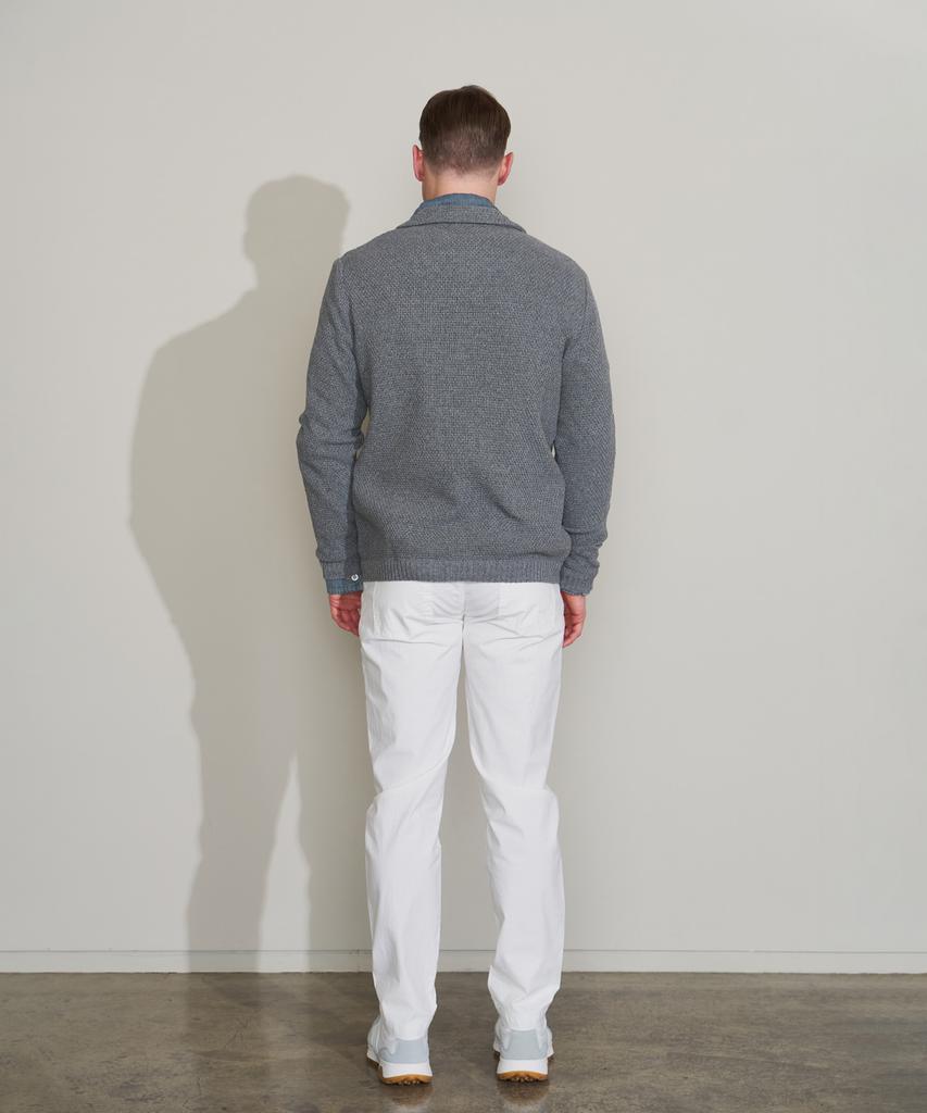 Panicale Gray Acrylic Cotton Knit Jacket