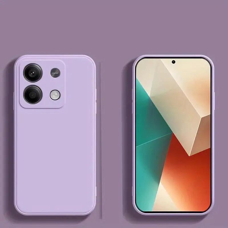 Мягкий силиконовый чехол из ТПУ для телефона, жидкий силиконовый чехол для Redmi 13 13C Note 13 4G 5G Note 13 Pro 4G 5G Note 13 Pro + A3 A3X POCO C65 X6 M6 F6 Pro