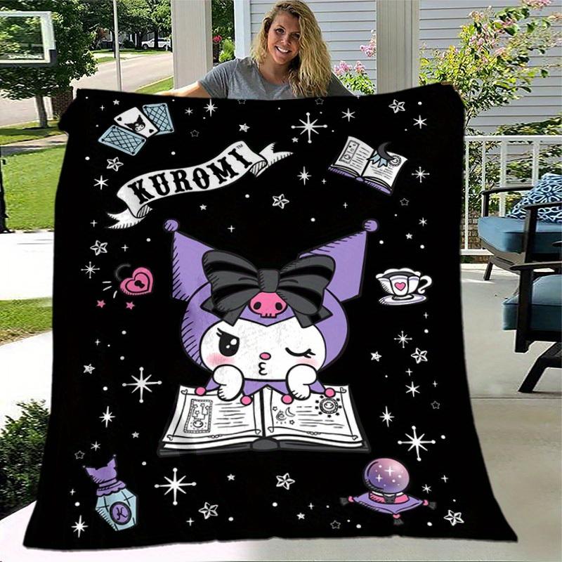 1pc. Cute Kuromi Cat Blanket - Perfect for Home, Office, Outdoor Use & G