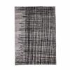 Living Room Rug Short Pile Printed Crossed Lines Grey 120x170