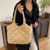 Women Padded Hobo Handbag Casual Crossbody Bag Diamond Quilted Tote Bag Padding Shoulder Bag Slouchy Travel Bag