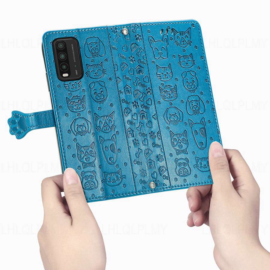 Кожаный защитный флип-чехол для Samsung Galaxy S20 S21 S22 S23 S10 S9 S8 Note 8 10 20 Xiaomi 12T 11T Mi 10T 11 12 13, чехол-кошелек с мотивом кошки и собаки